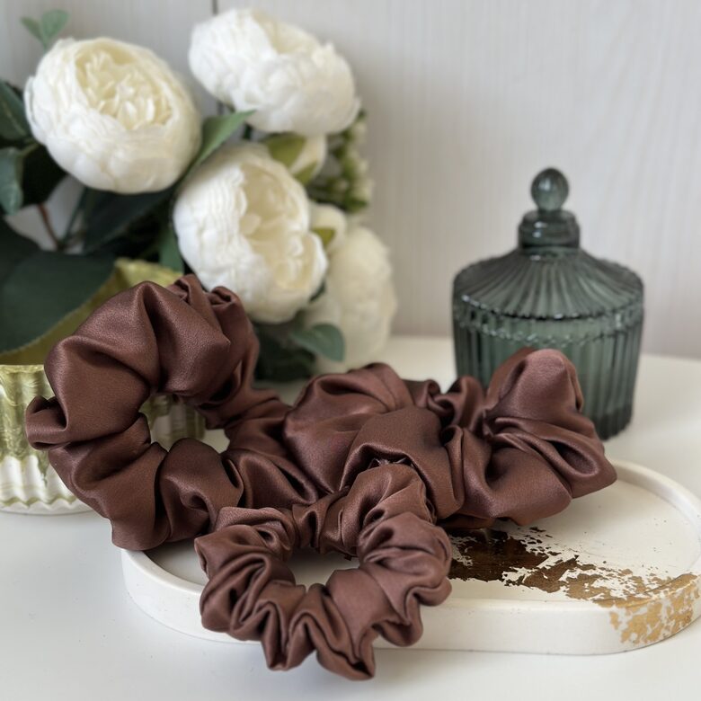 Zīda matu gumija Brūna (Nr.12)