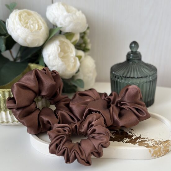 Zīda matu gumija Brūna (Nr.12)