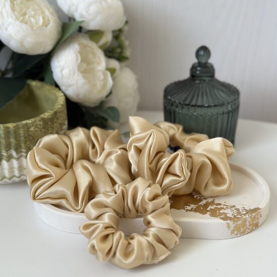 Zīda matu gumija zelta (Nr 13)