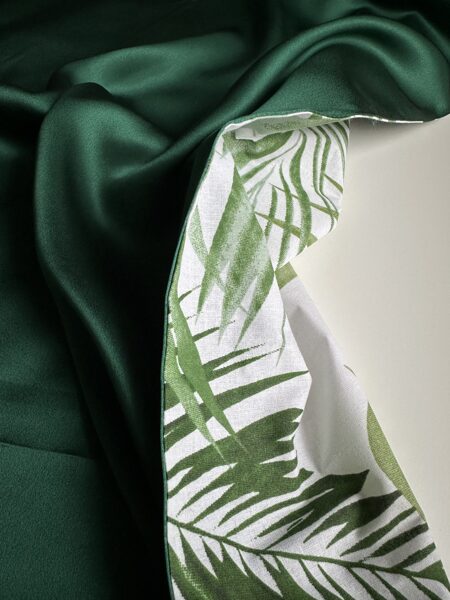 Vienpusējā zīda spilvendrāna, t.zaļa